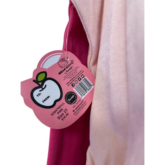 NWT Girls 2T Hello Kitty 2-piece Pink Jogger and Sweatshirt Set MSRP $34 - Picture 4 of 6